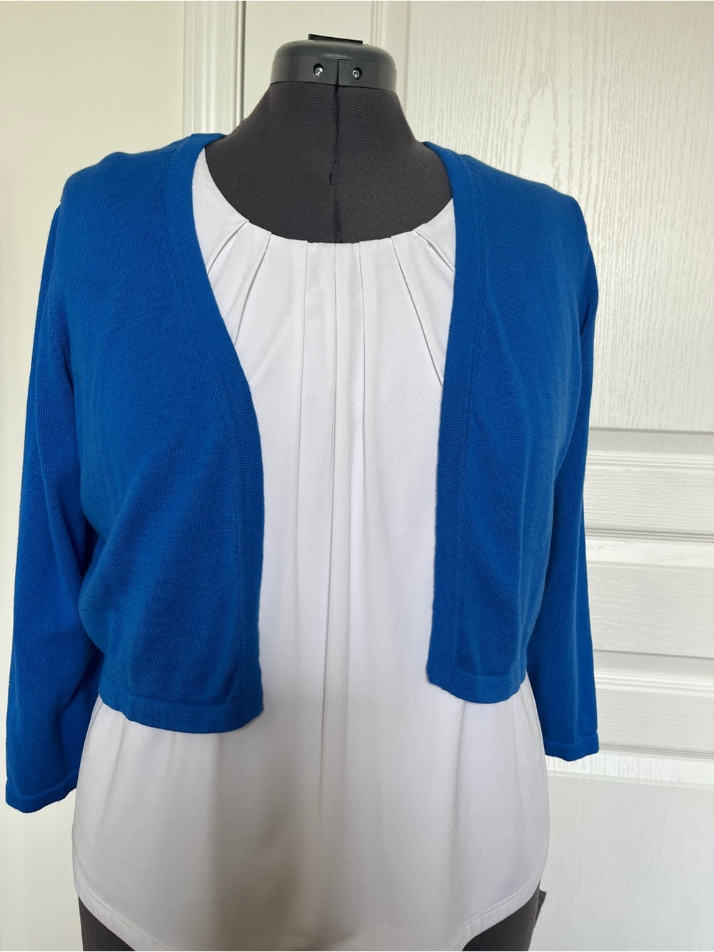 NorthStyle Royal Blue Open-Front Cropped Cardigan